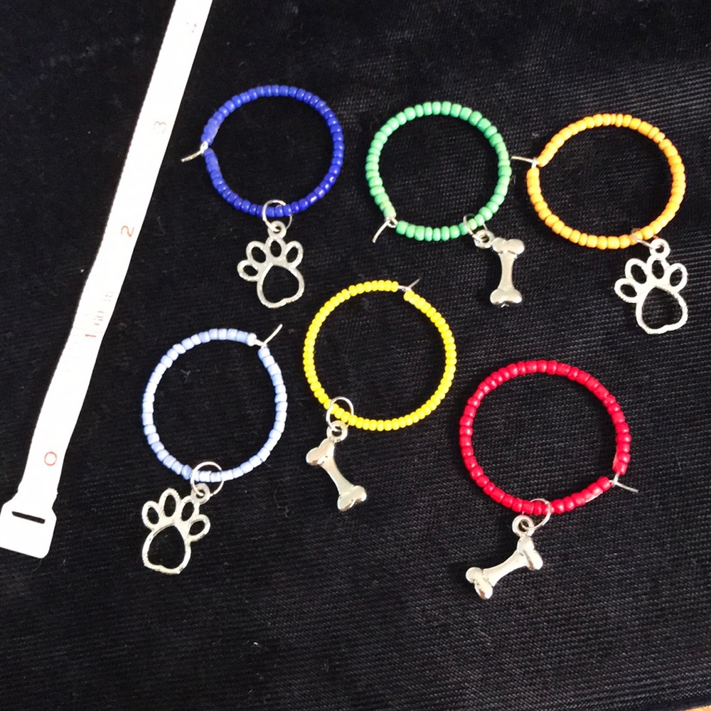 Pet Lover Wine Charms Set of 6